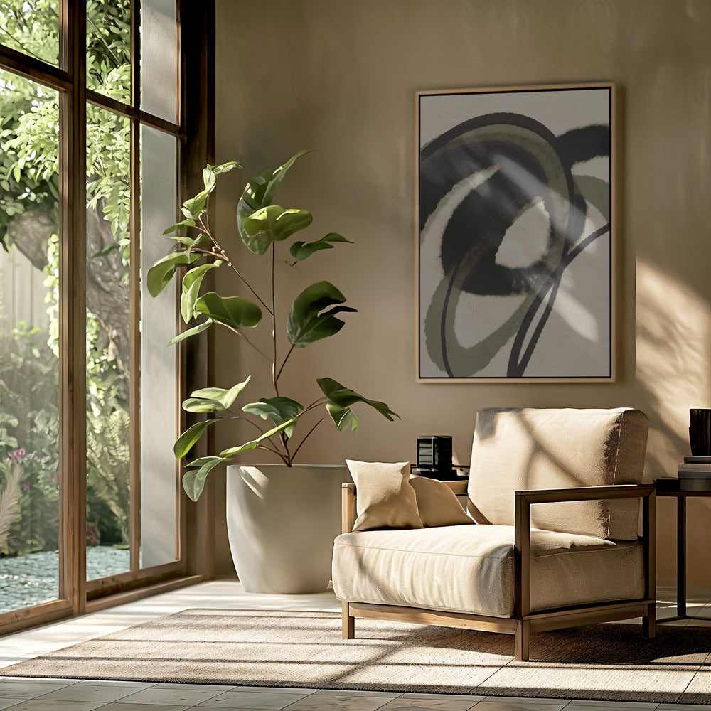 Inked Flowing Circles | Poster