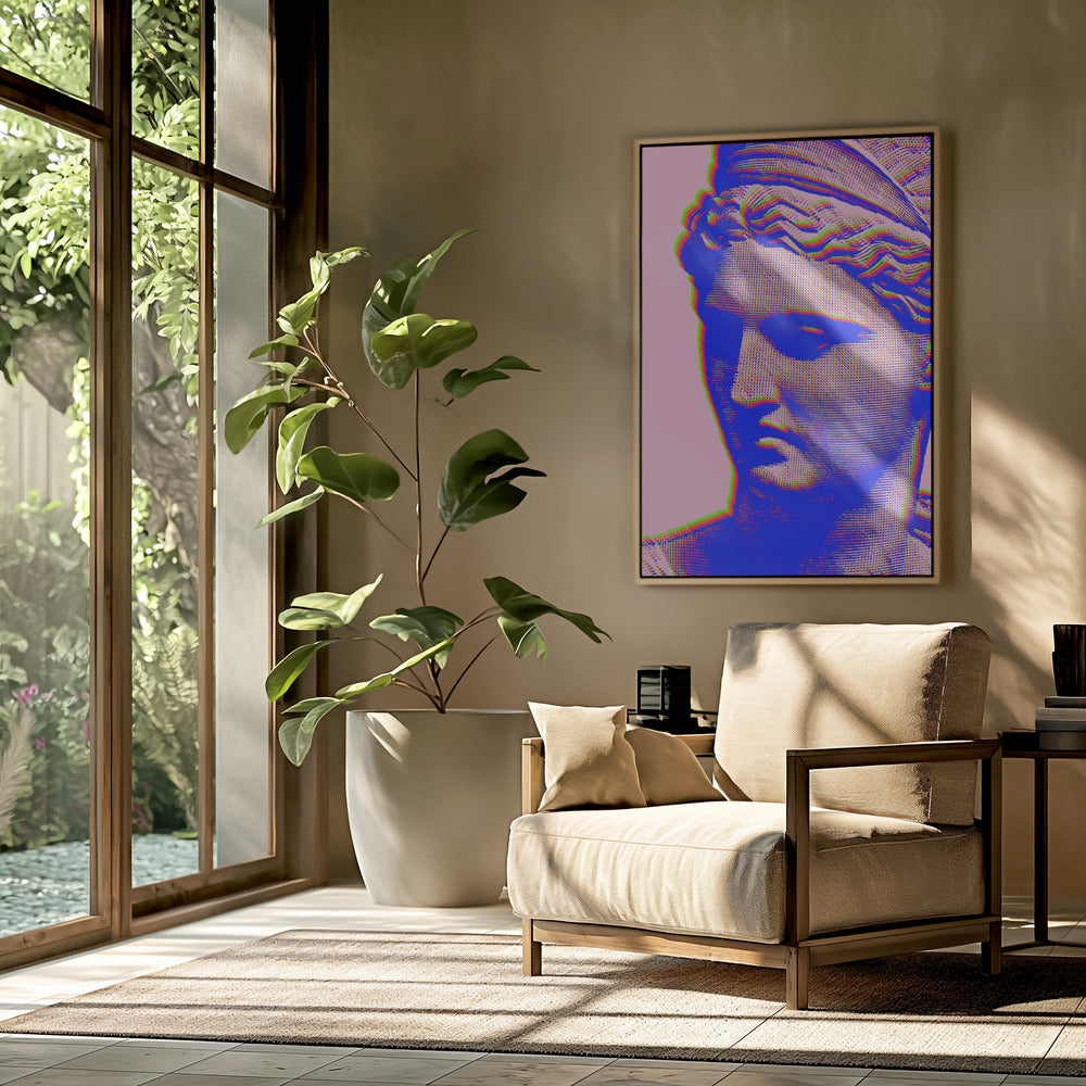 Vibrant Glitch Bust | Poster
