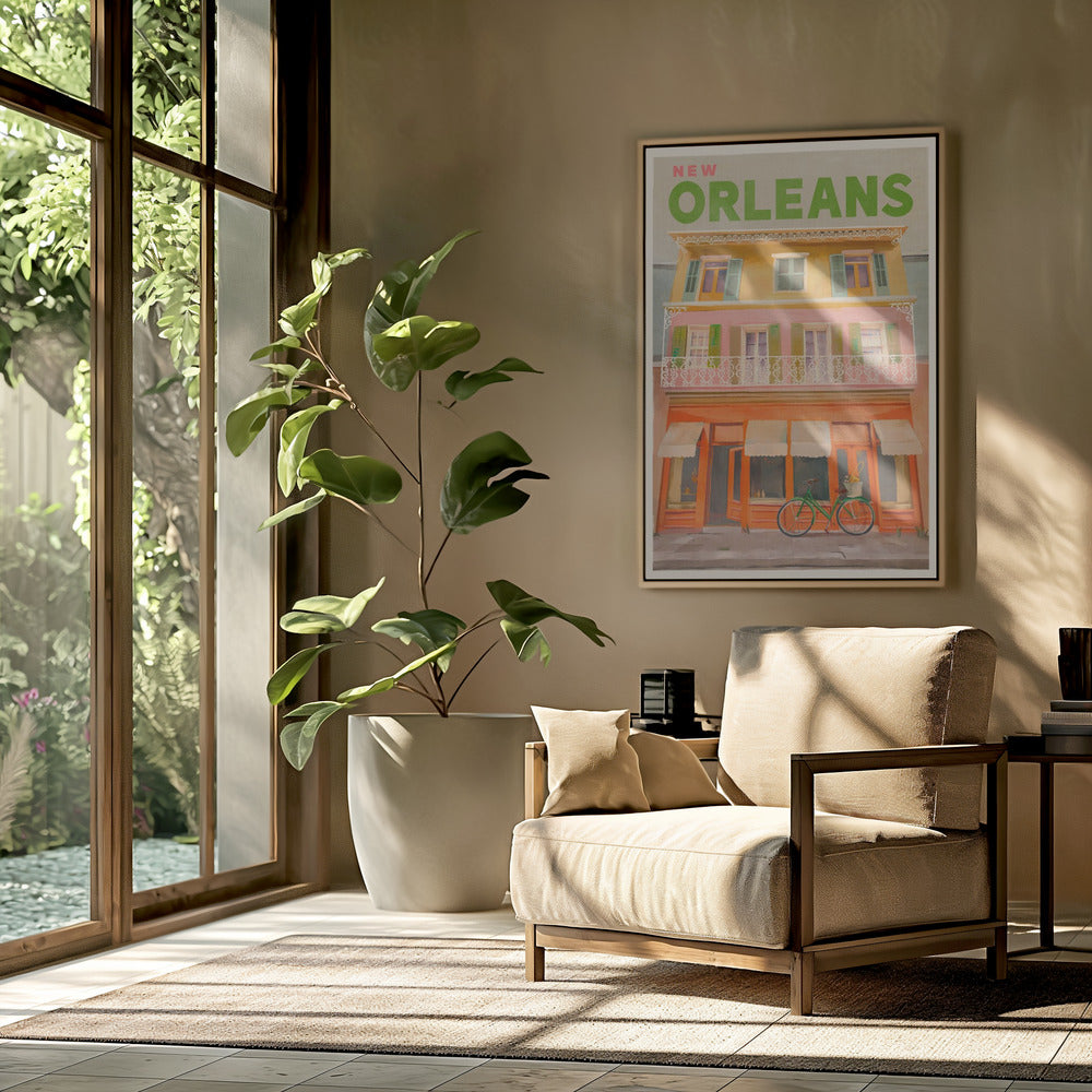 New Orleans Louisiana Vintage Reiseposter | Poster