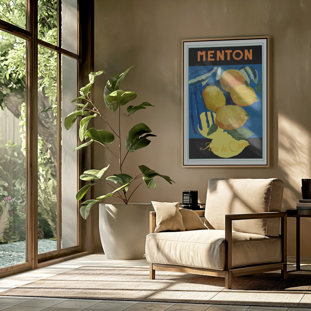 Zitronen Menton Zitrusfrucht Poster | Poster