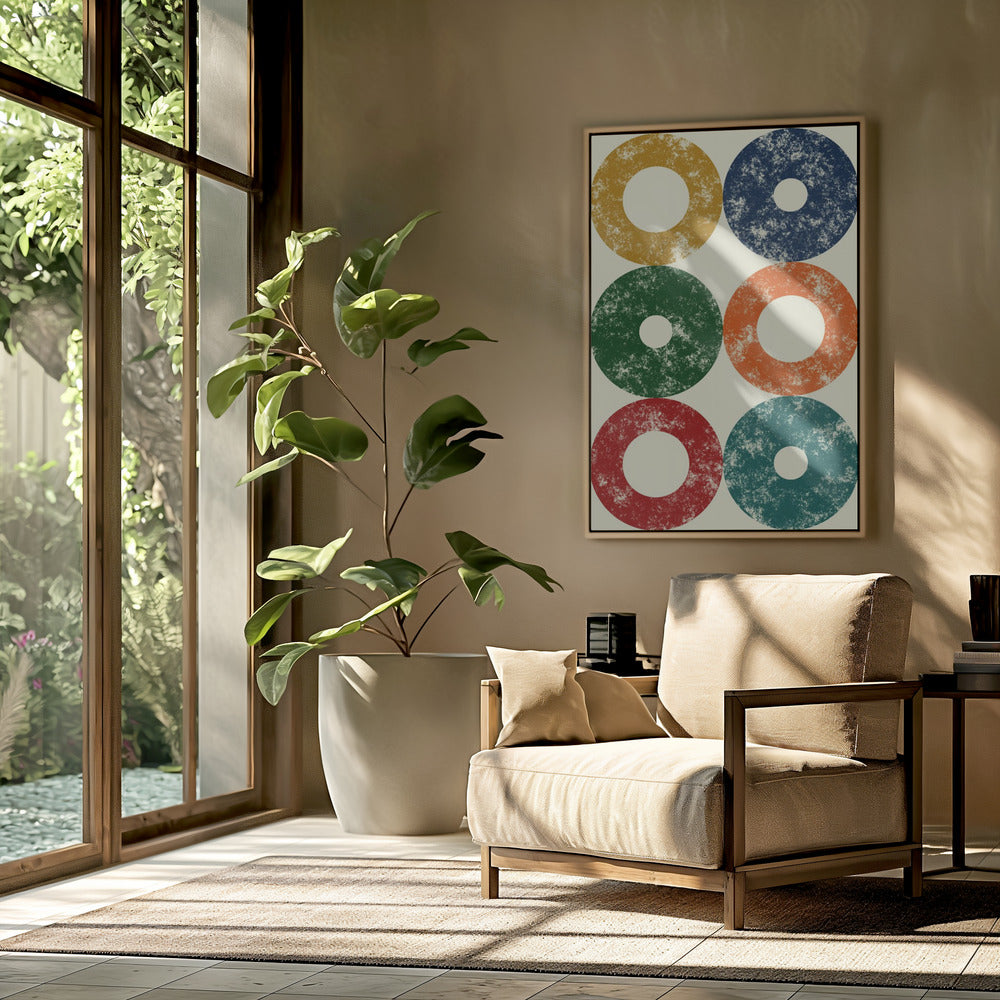 Bunte Kreise Reihe | Poster