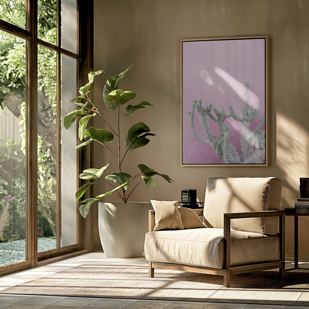 Cactus On Pink | Poster