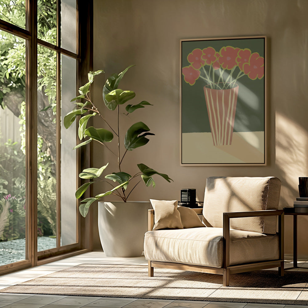 Vase with poppies | Poster