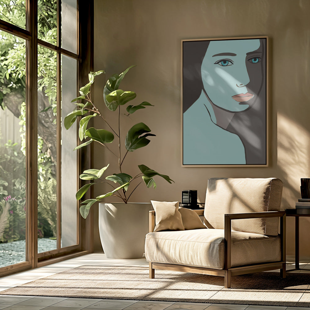 Blaue Frau | Poster