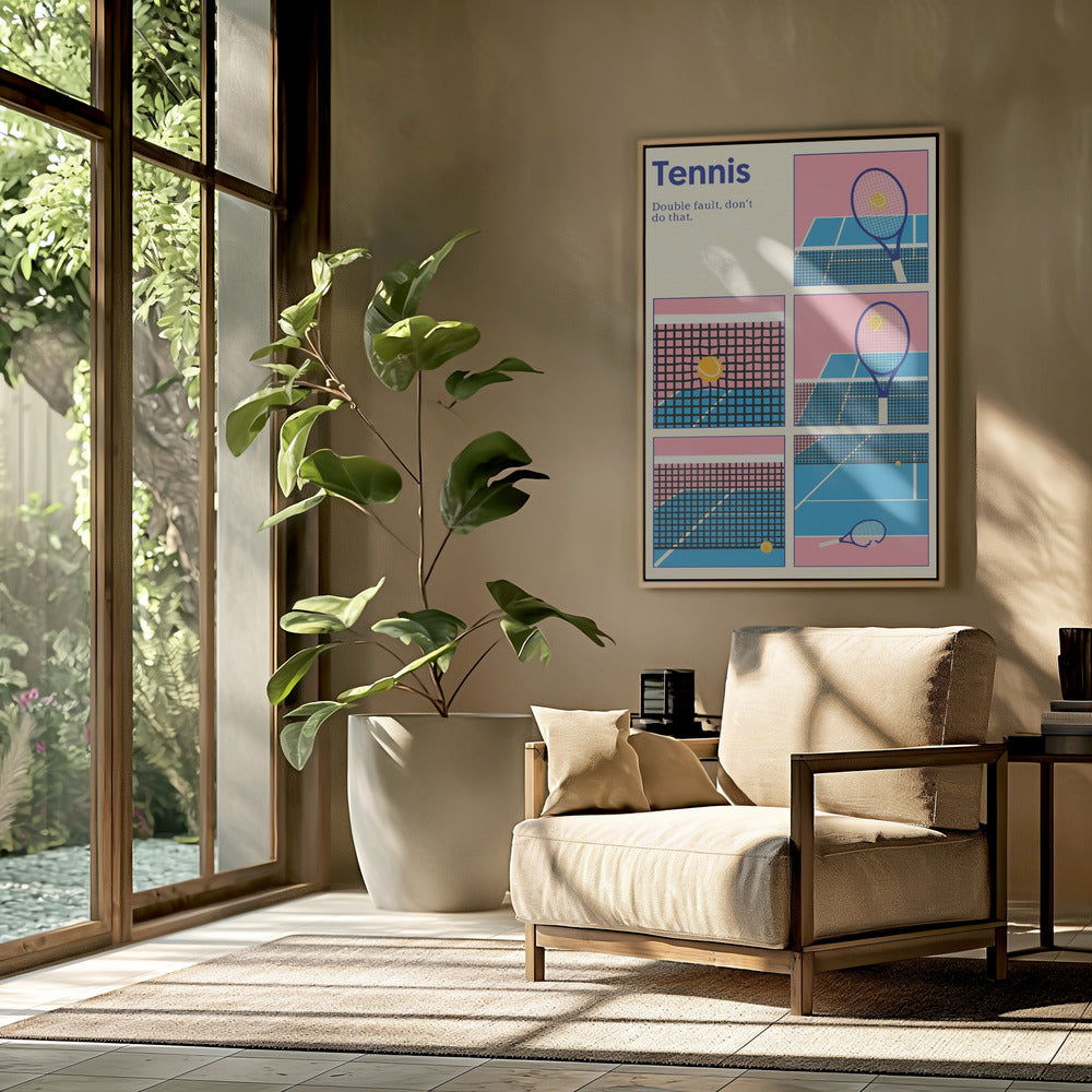 Poster Tennis Double Vault | Poster