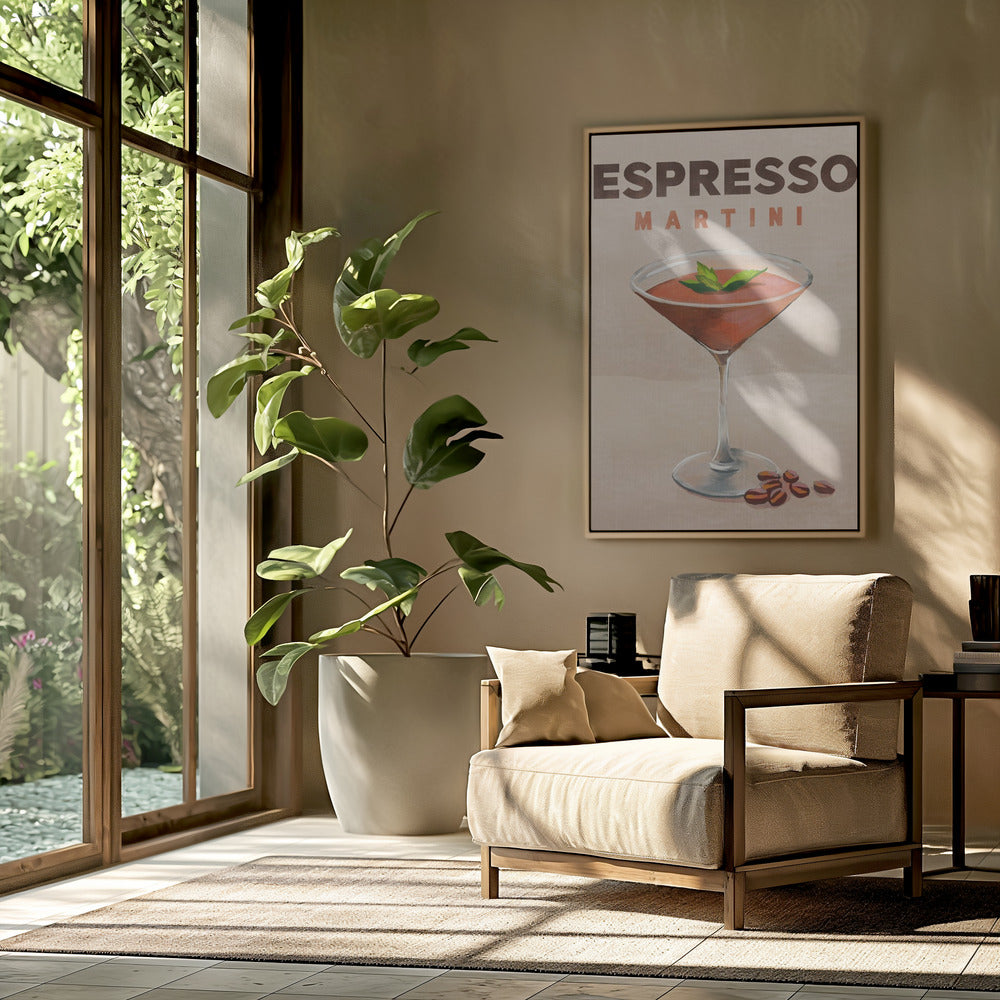 Espresso Martini Cocktail Bar Decor | Poster