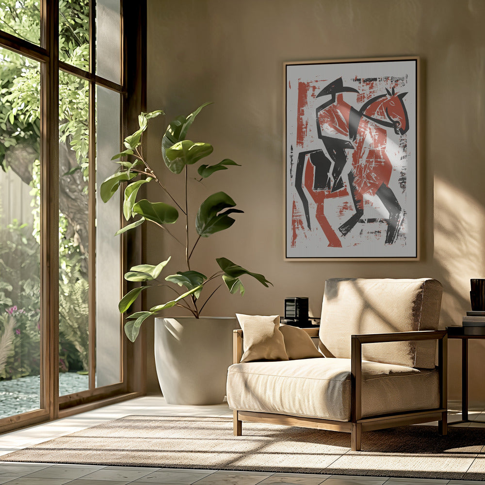 Abstrakter Reiter | Poster