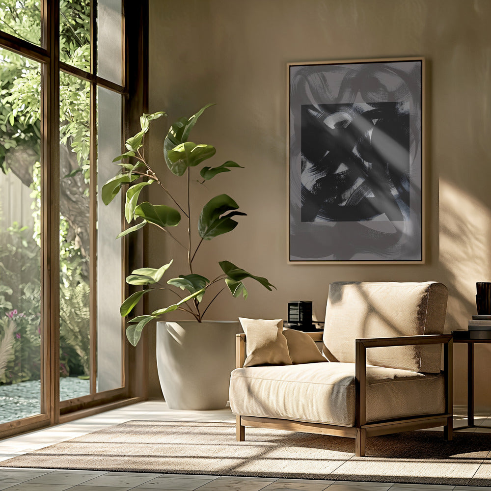 Abstrakte Pinselstriche 164Y | Poster