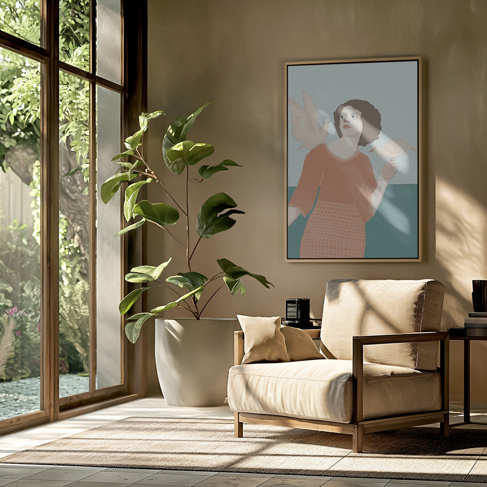 Friedenstaube Dame | Poster