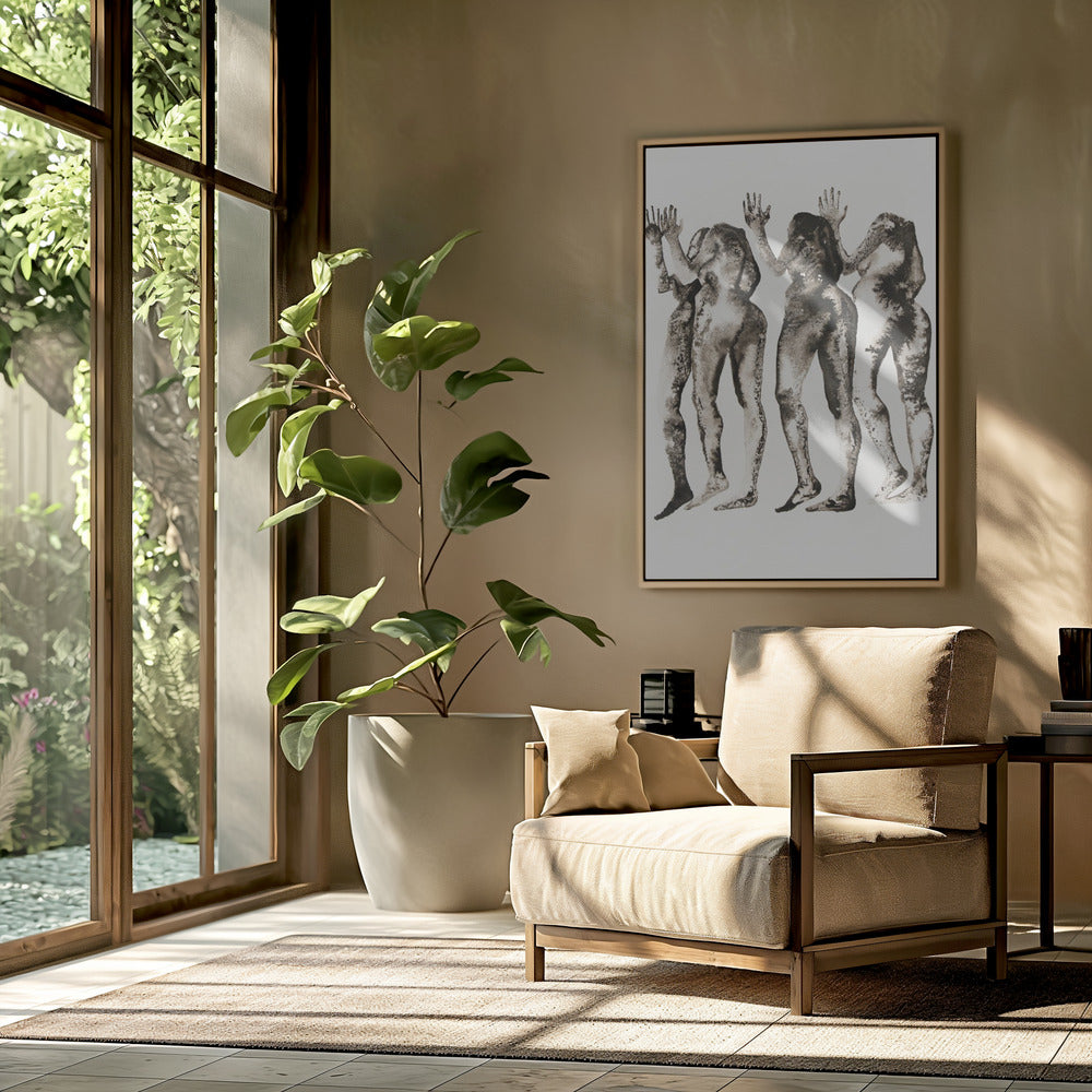 4 Figuren (kopflos) | Poster