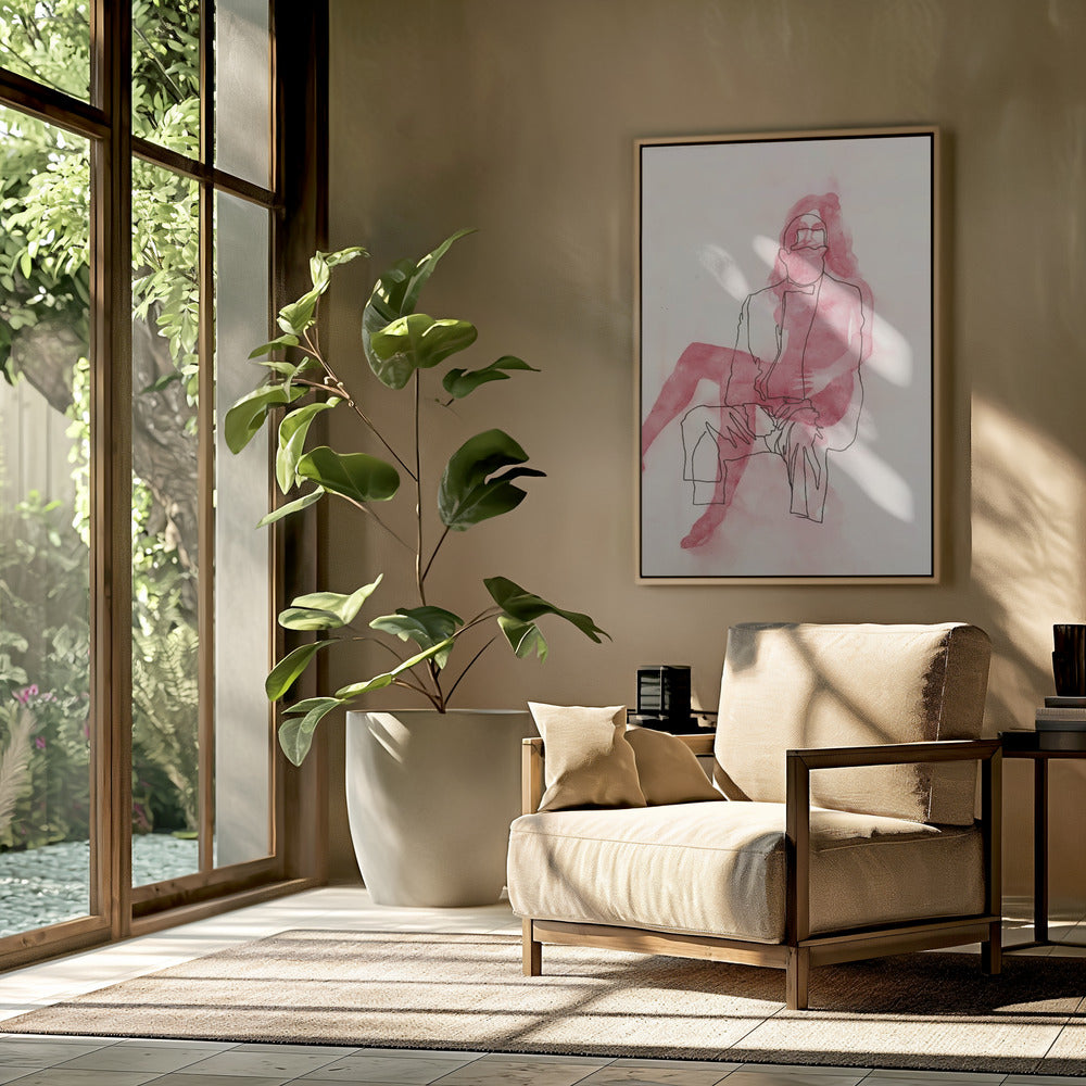 Zwei sitzende Figuren | Poster