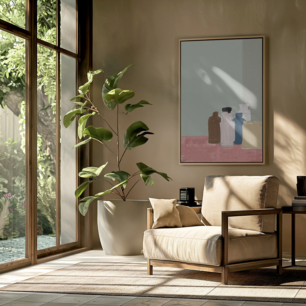 Vintage Clay Pots On Table 1 | Poster