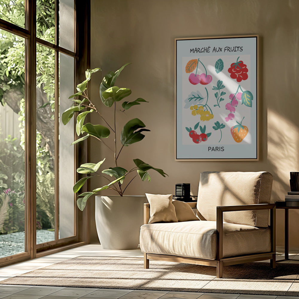Obstmarkt Paris | Poster