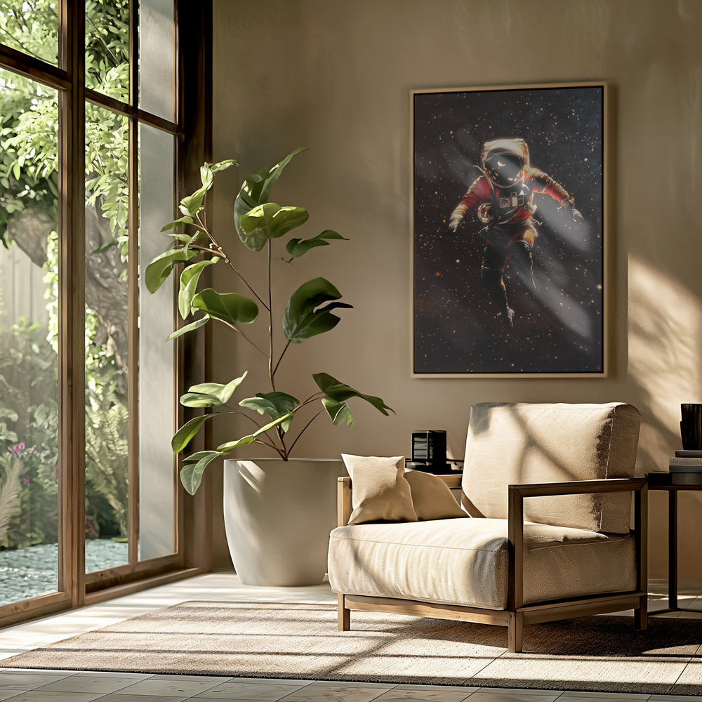 Ein Astronaut im Weltraum | Poster