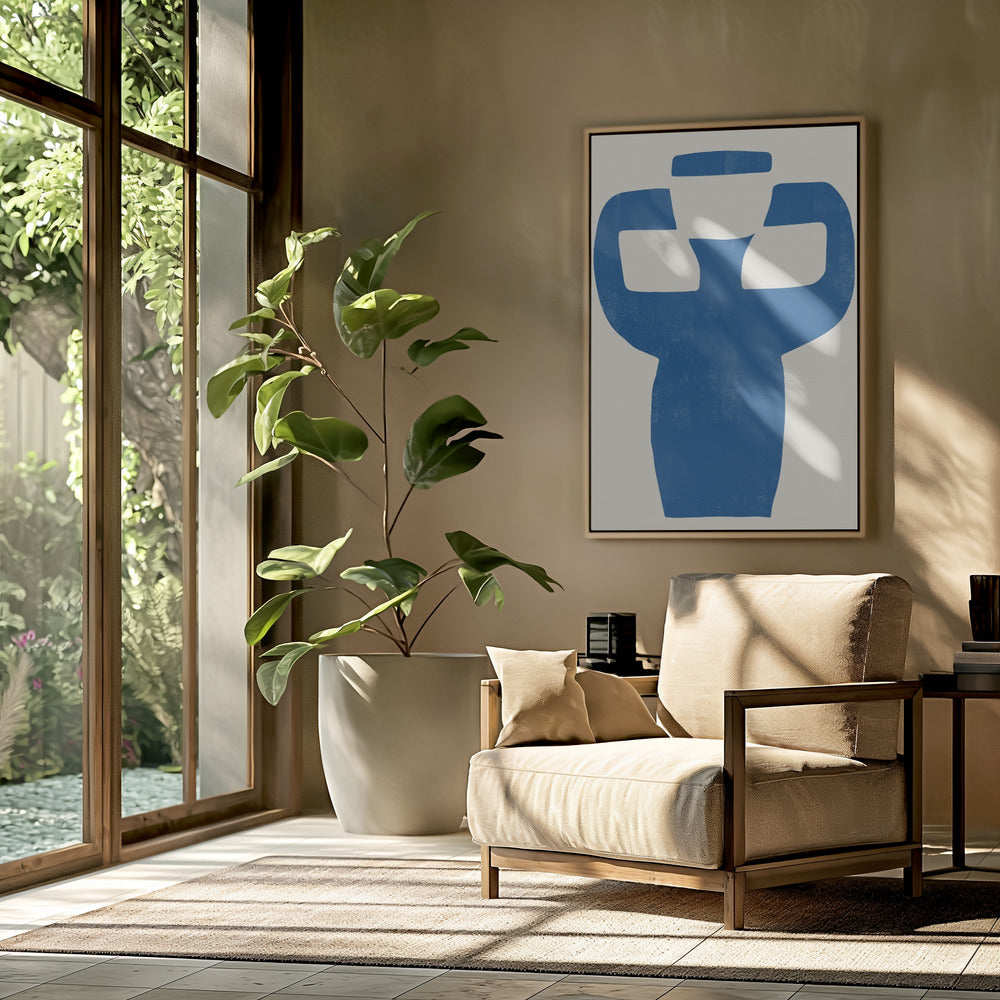 Vase Blau 04 | Poster