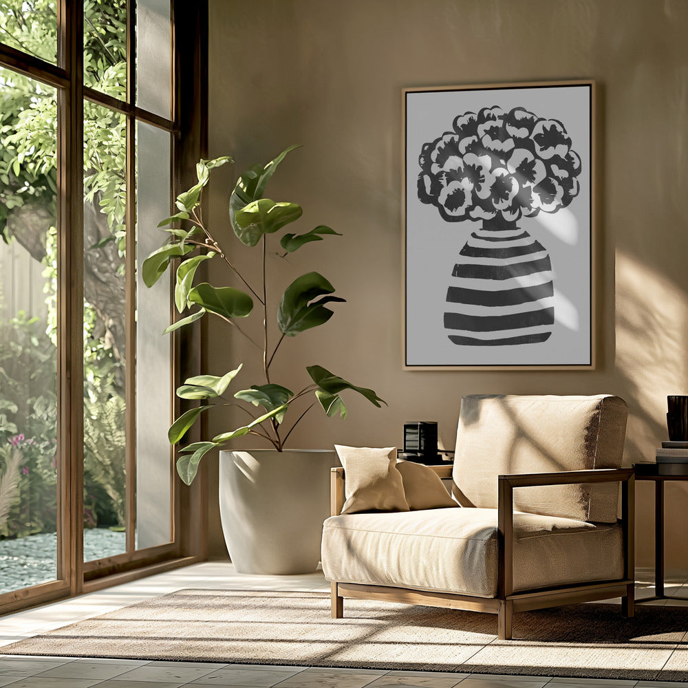Vase gestreift | Poster