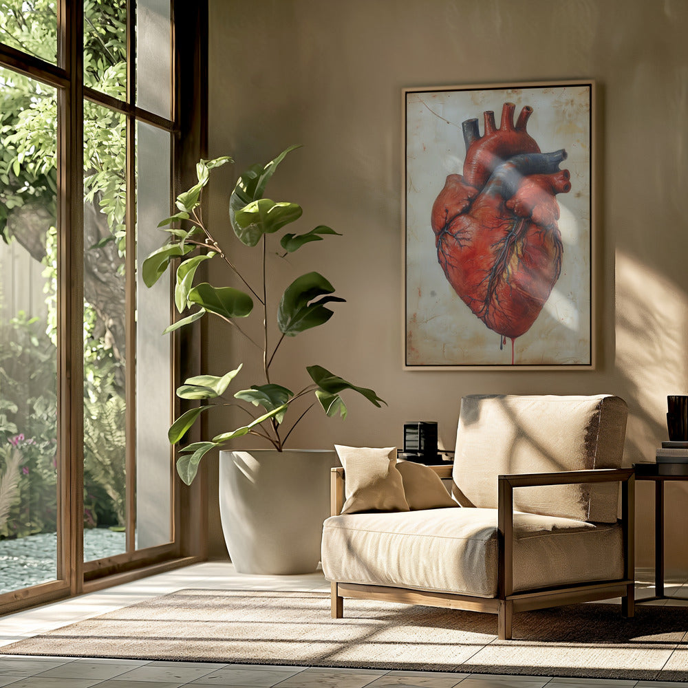 Anatomie Kunst 3 Herz | Poster