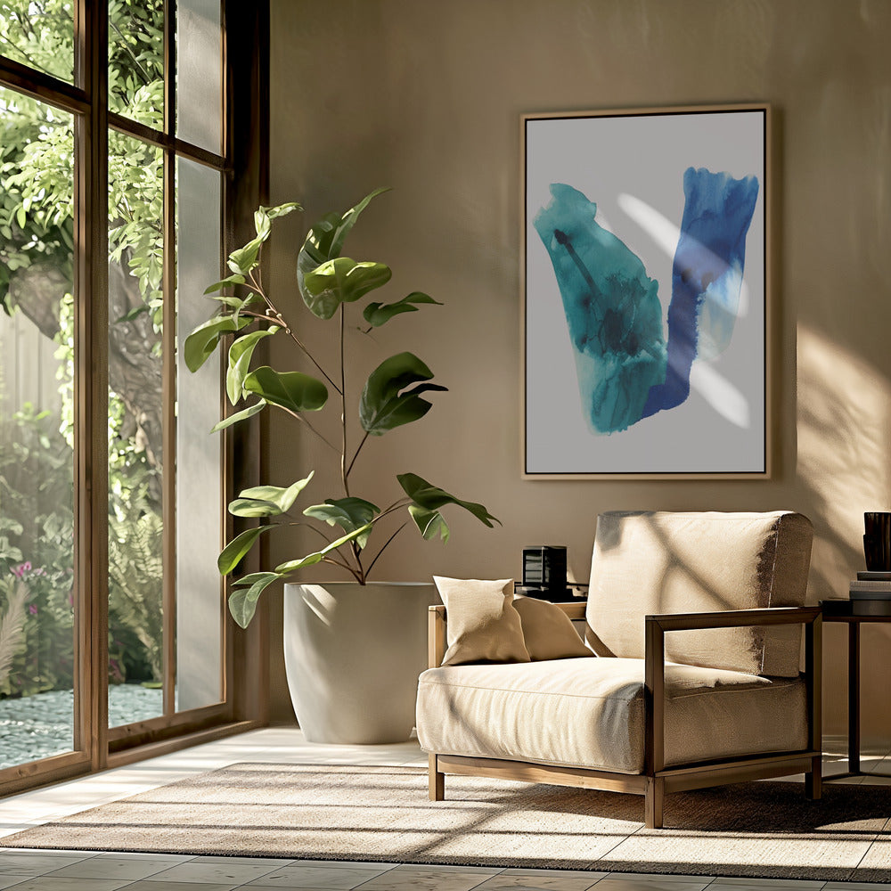 Abstract Watercolour Washes Shapes 2 | Poster