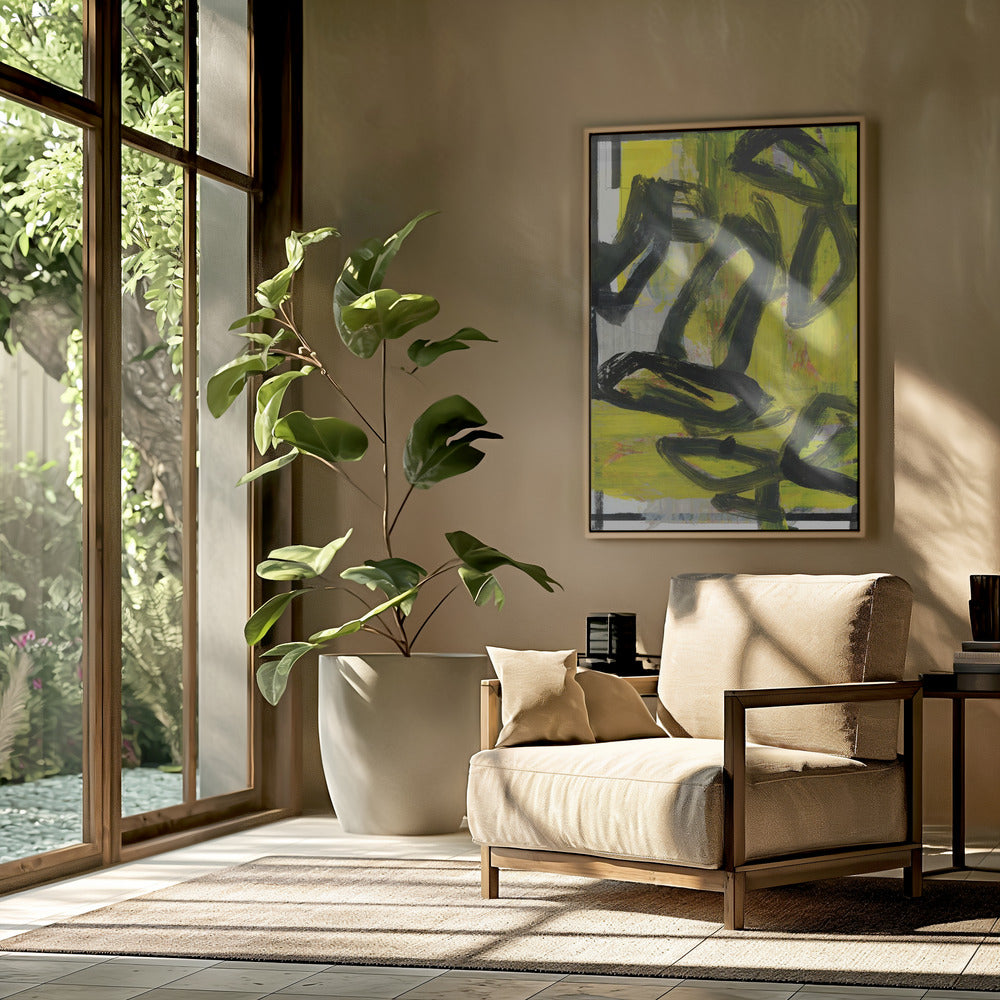 Yellow Abstract No4 | Poster