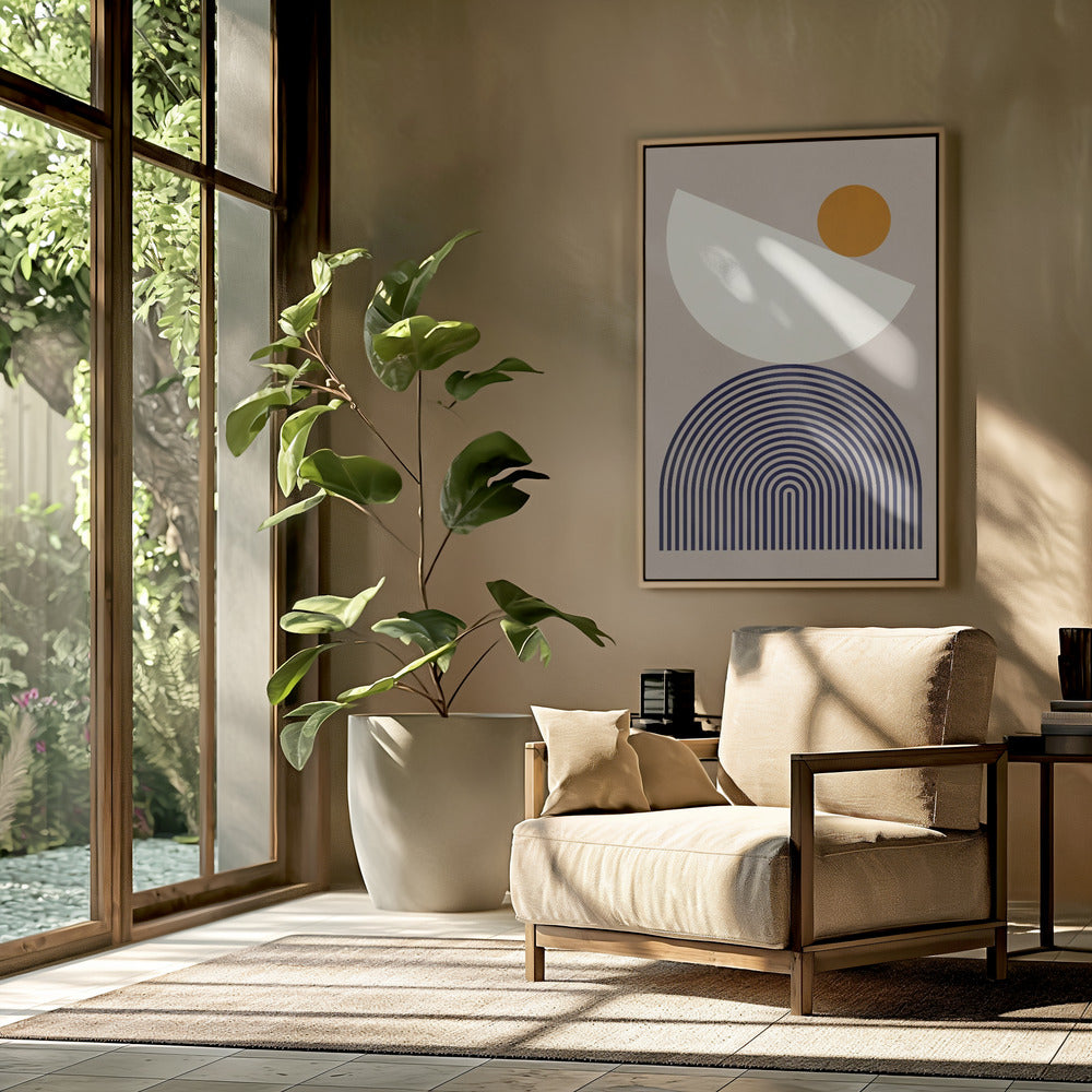 Lines and semicircles 1 | Poster