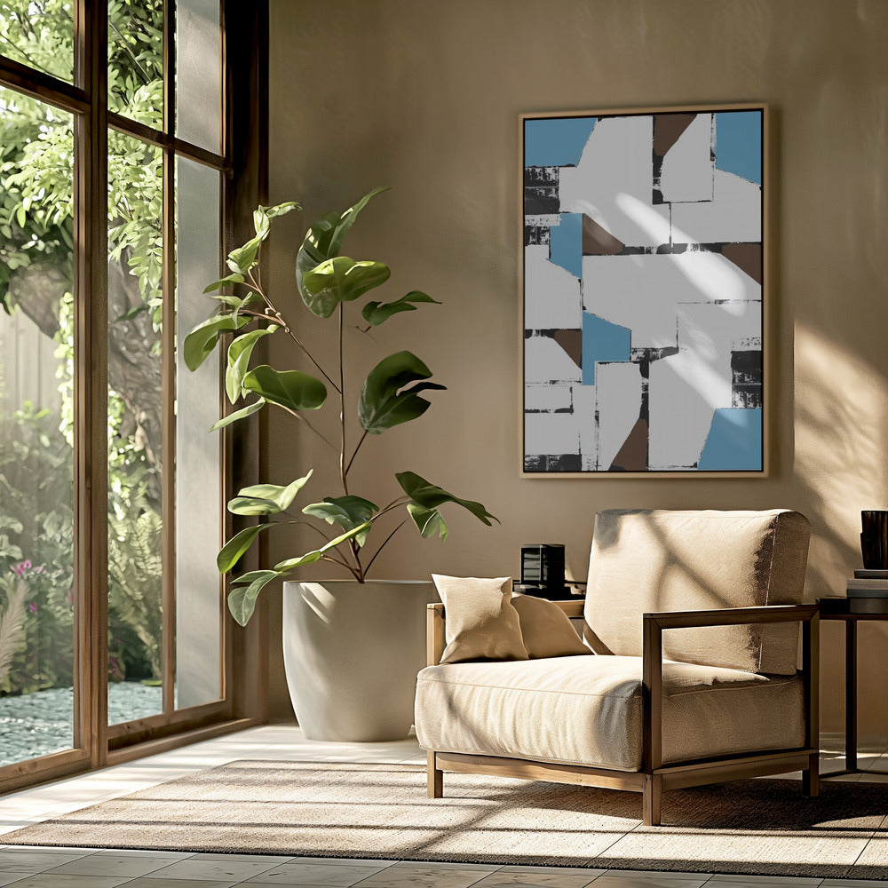 Abstrakte neutrale Geometrie Nr. 1 | Poster