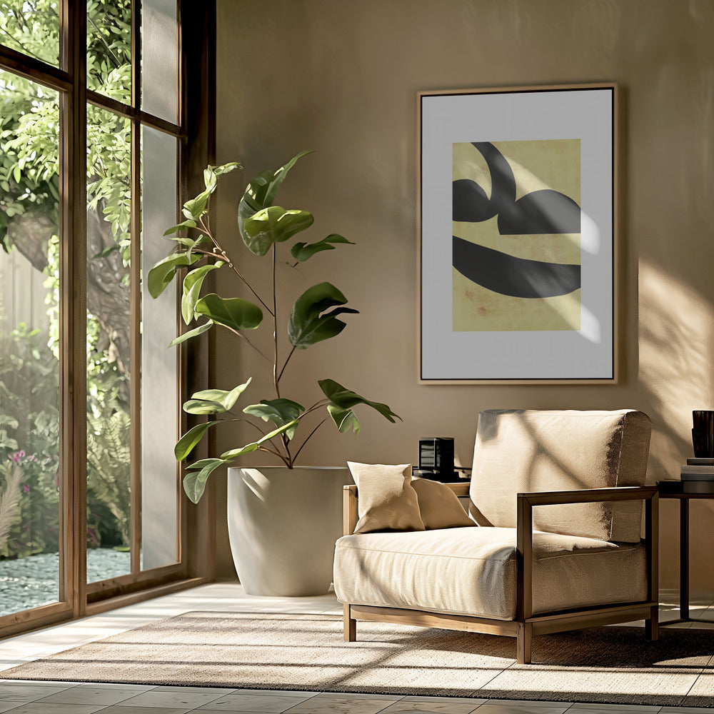 Abstract Black Shapes Print No 2 | Poster