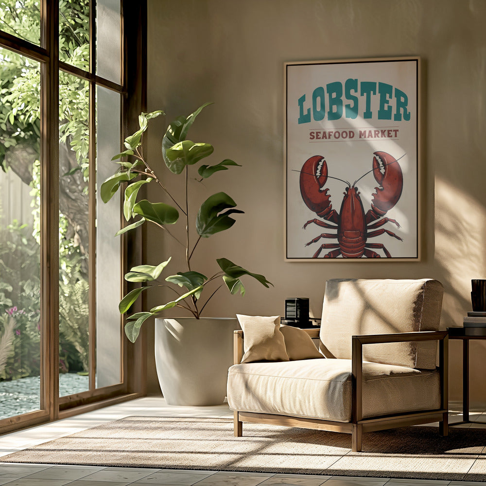 Hummer-Meeresfrüchtemarkt | Poster