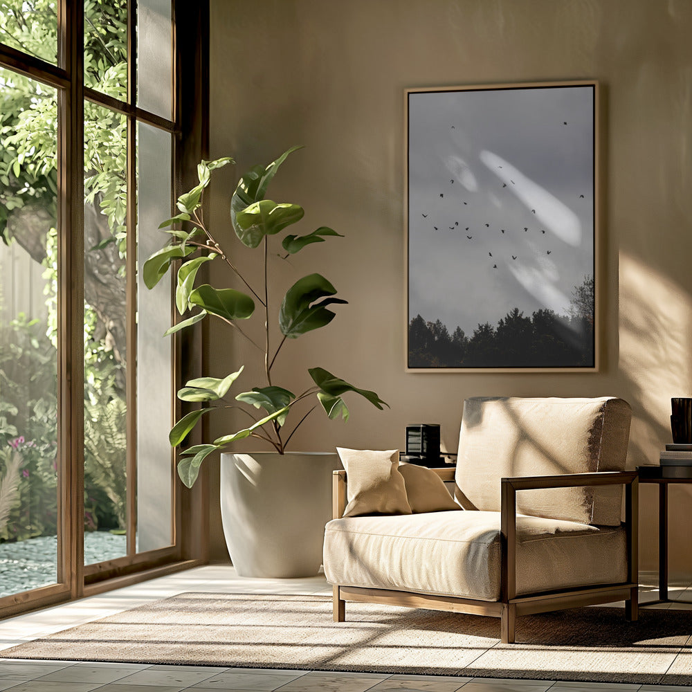 Vögel und Wolken 1 | Poster