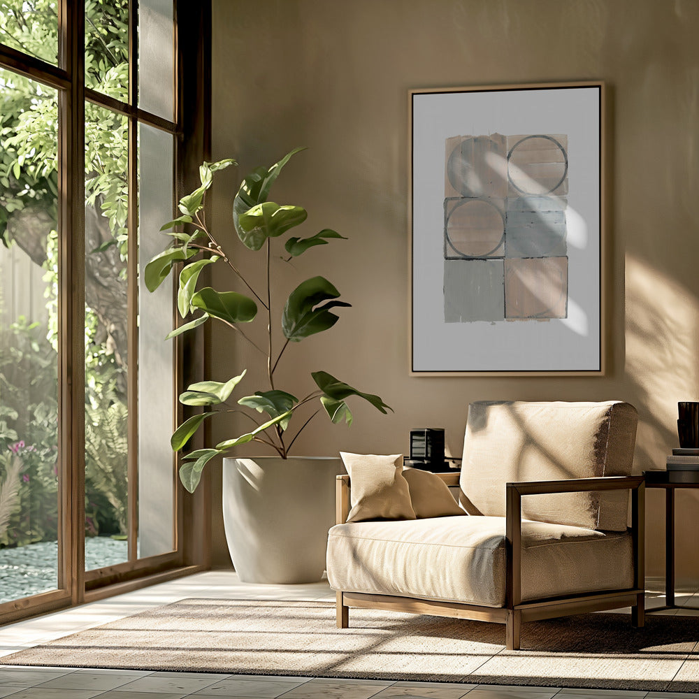 Kreise in Quadraten Nr. 1 | Poster