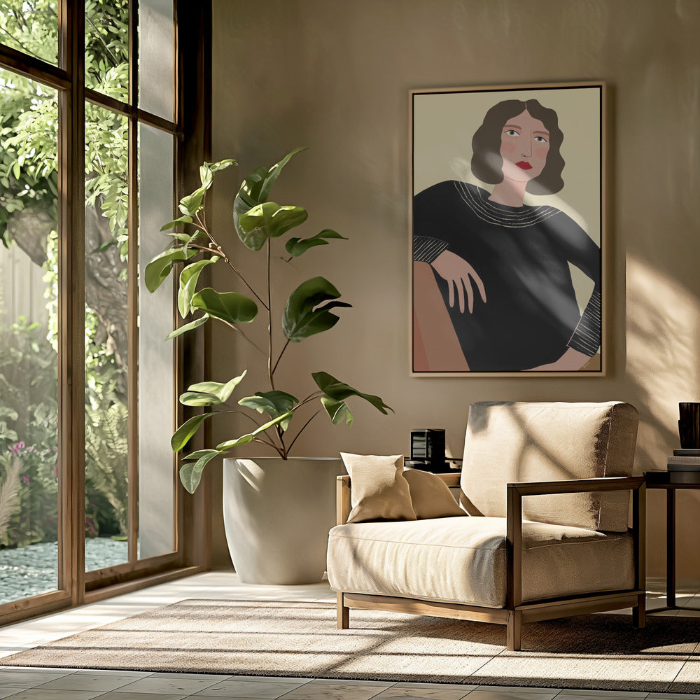 Frau entspannt | Poster