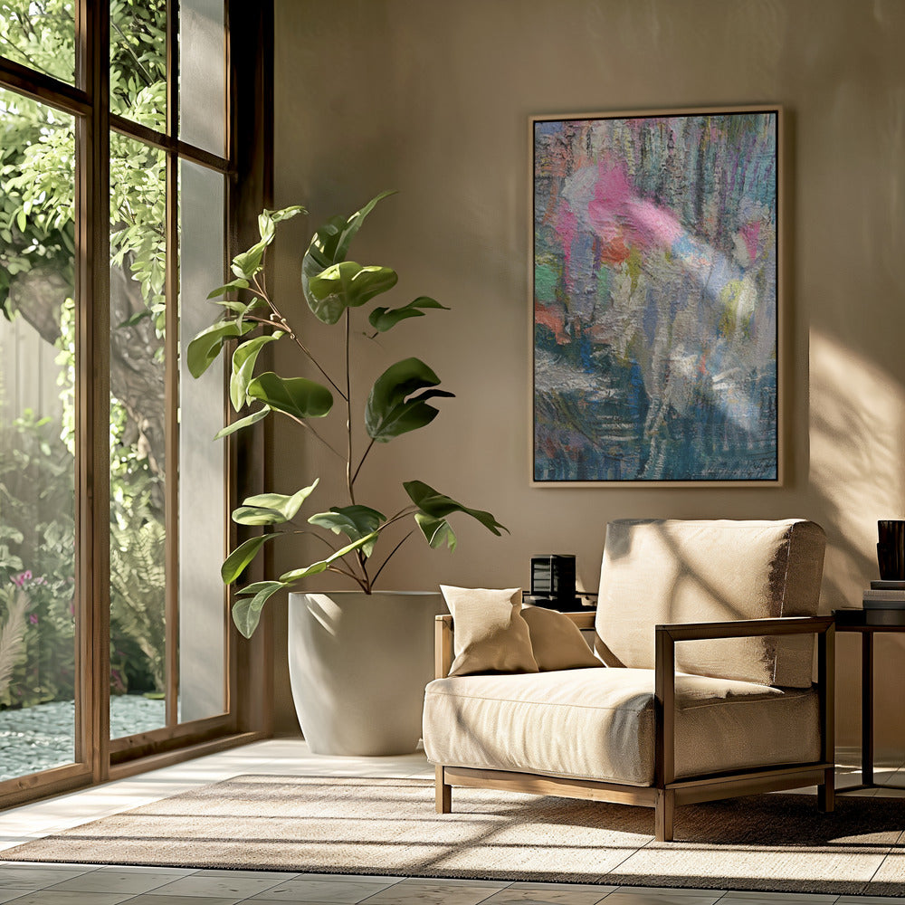 Expressionistisches buntes abstraktes Poster