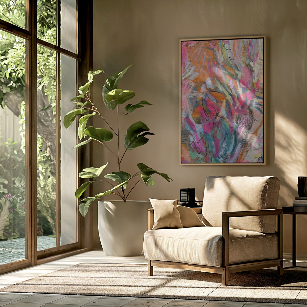 Pink abstract petals | Poster