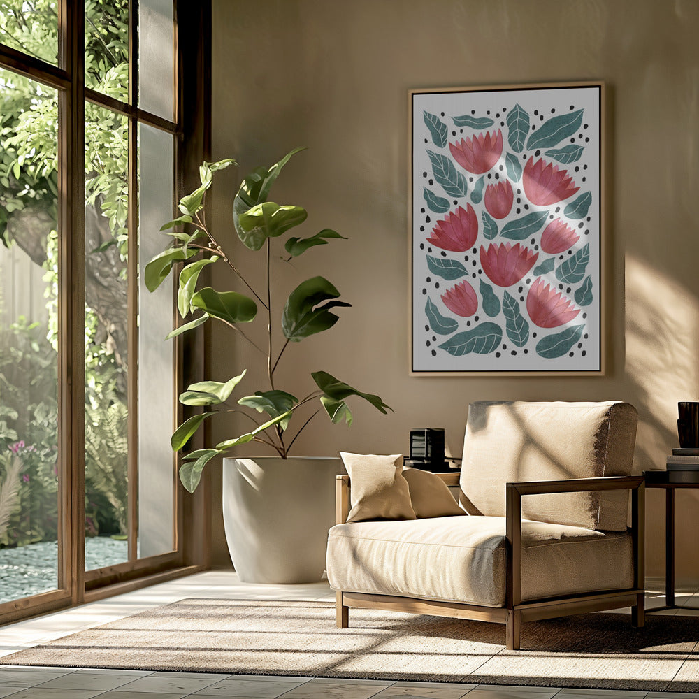 Red flowers II | Poster