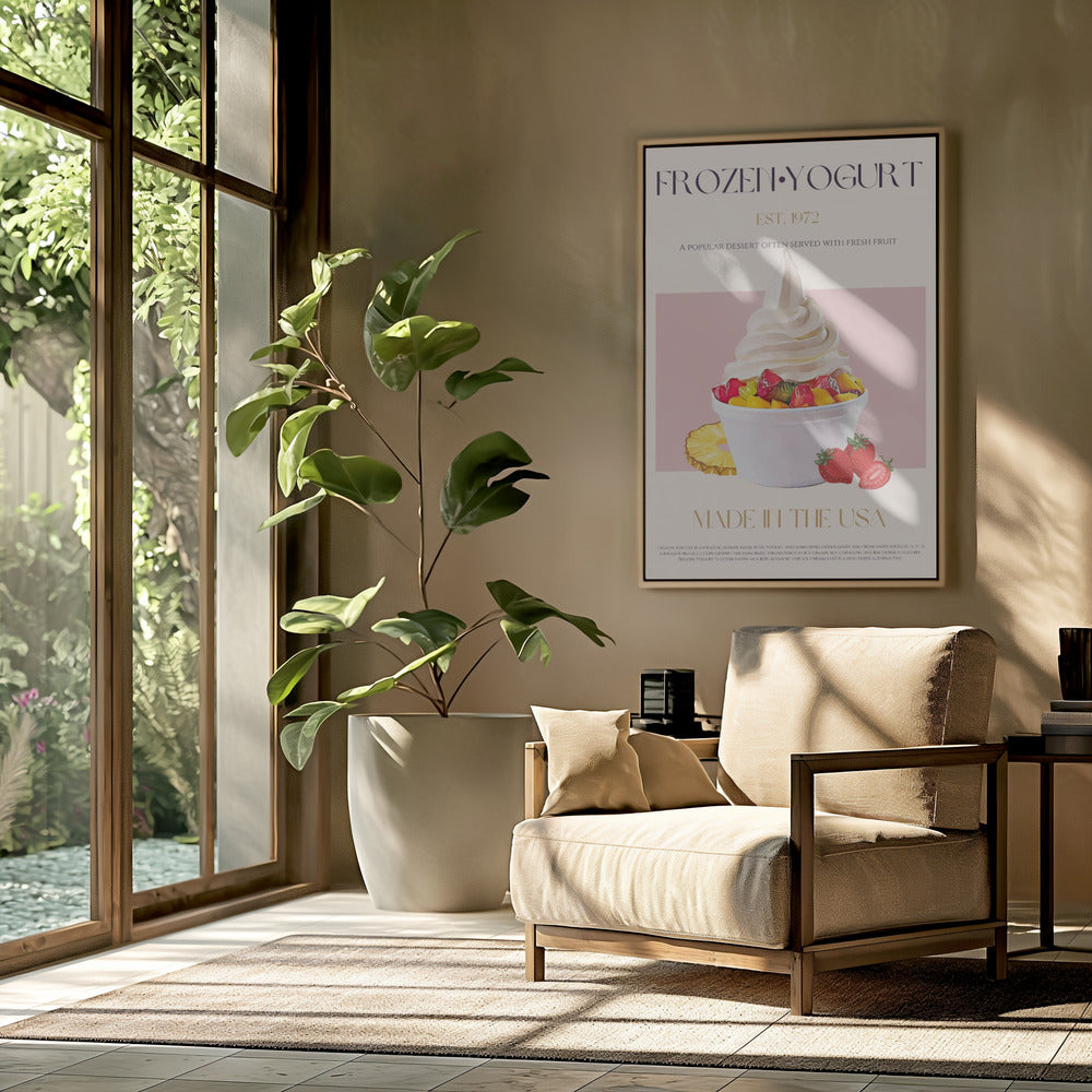 Wirbel aus gefrorenem Joghurt | Poster