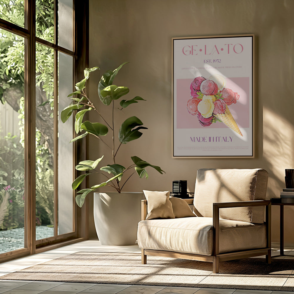 Vintage-Stil Gelato Poster | Poster