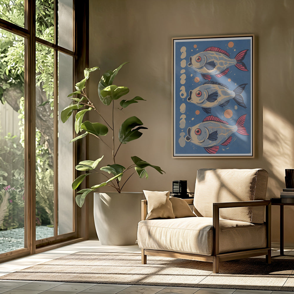 Kosmischer Koi-Tanz | Poster