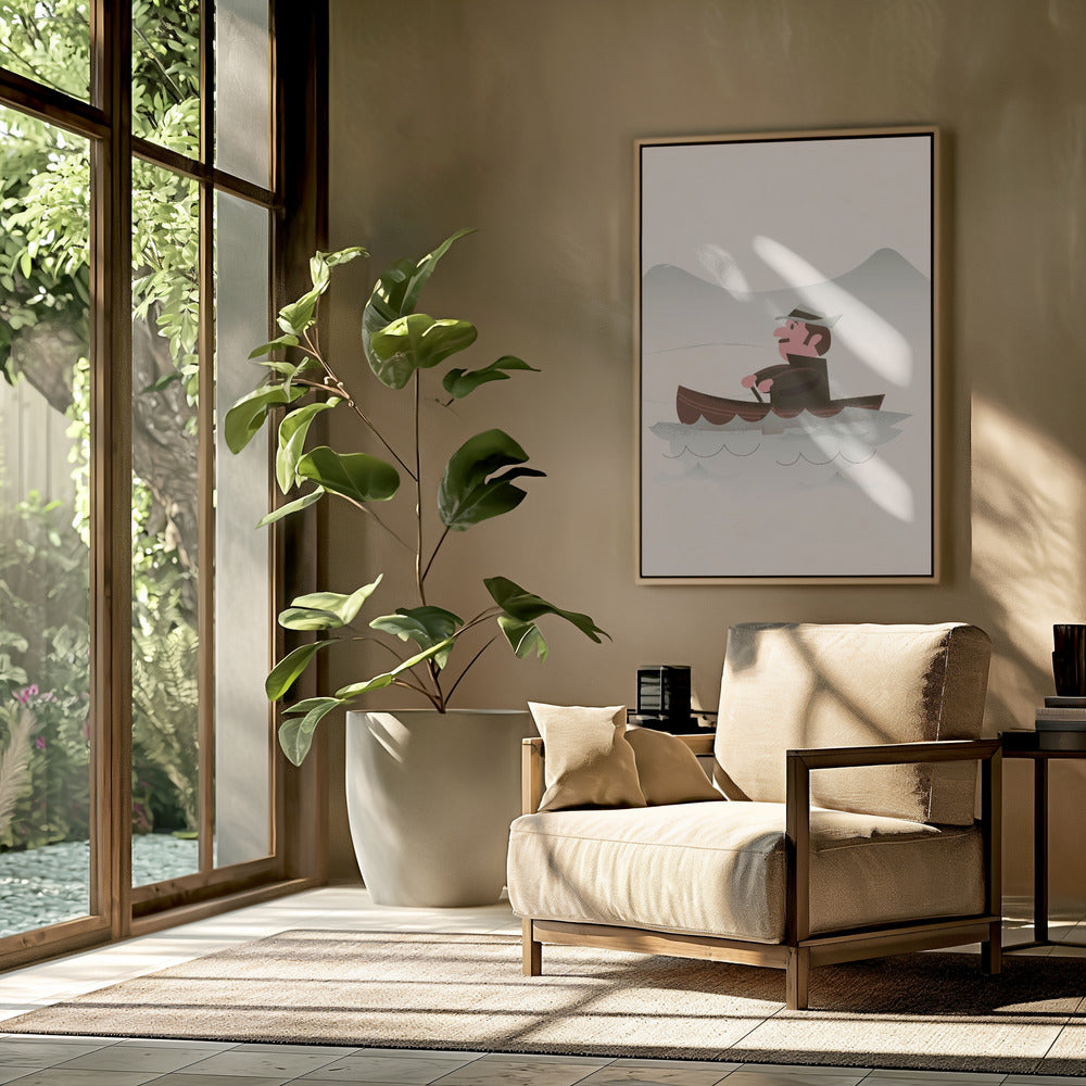 Angeln gegangen | Poster
