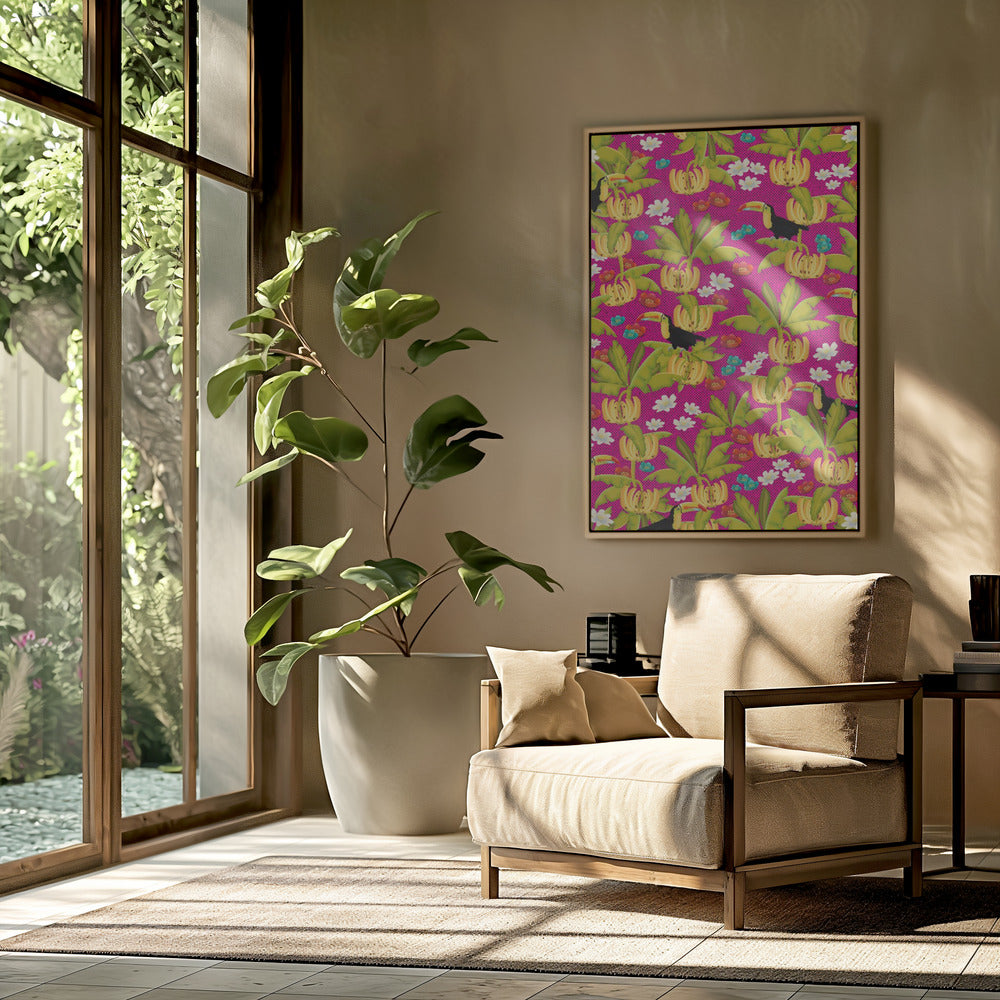Bananas And Toucans Pattern | Poster