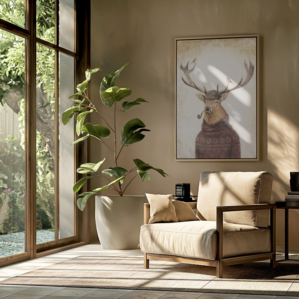 Winterhirsch | Poster