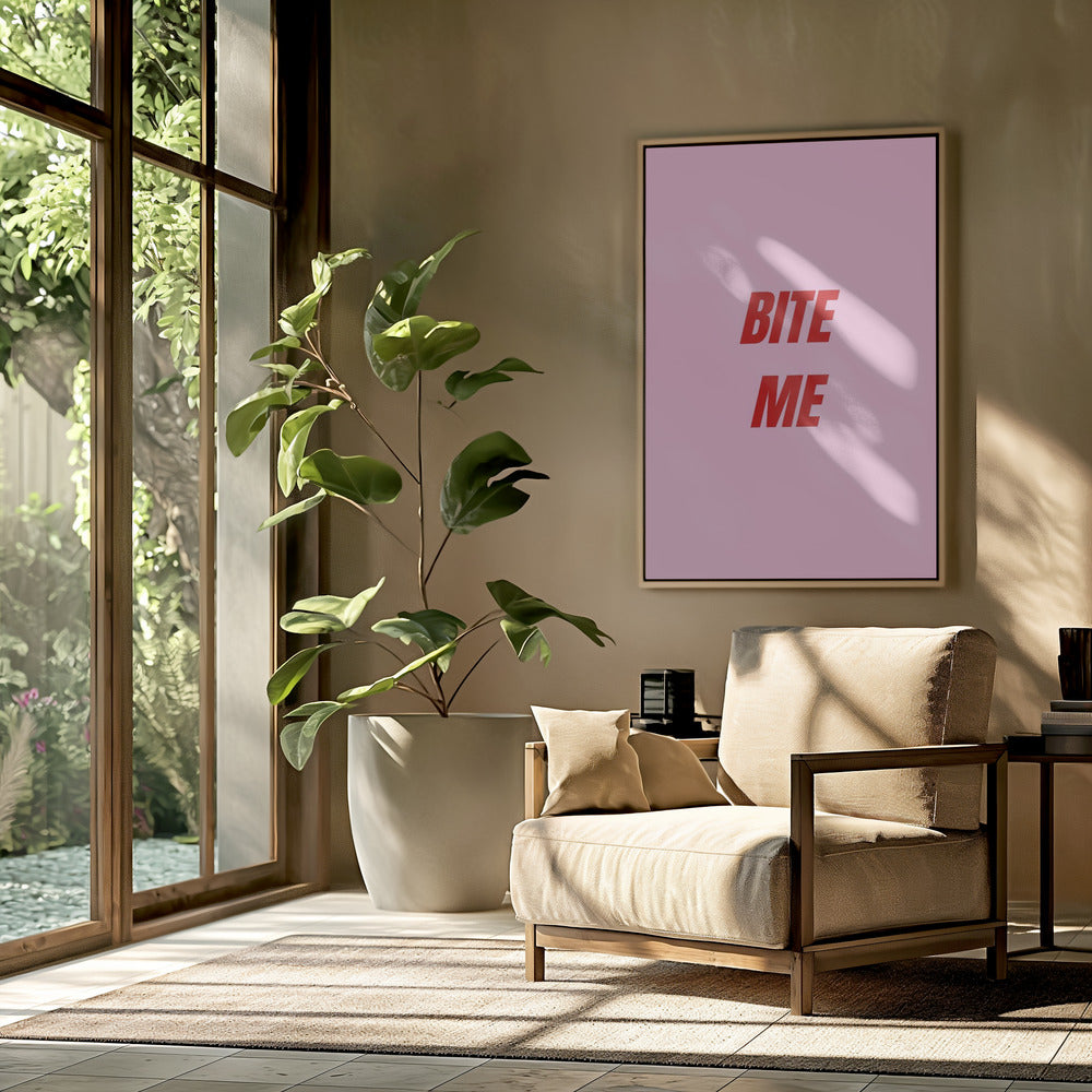 Rot auf Pink – Mutig | Poster