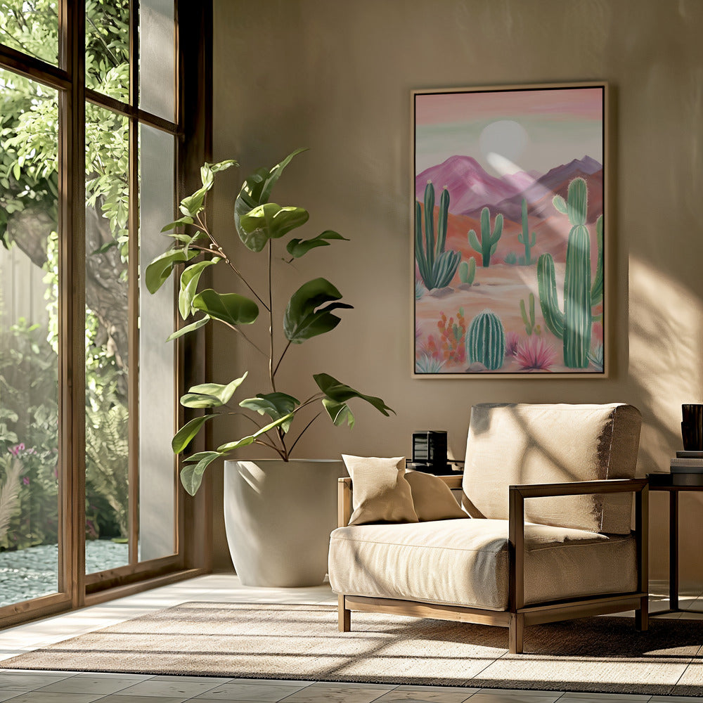 A Vibrant Desert Landscape | Poster