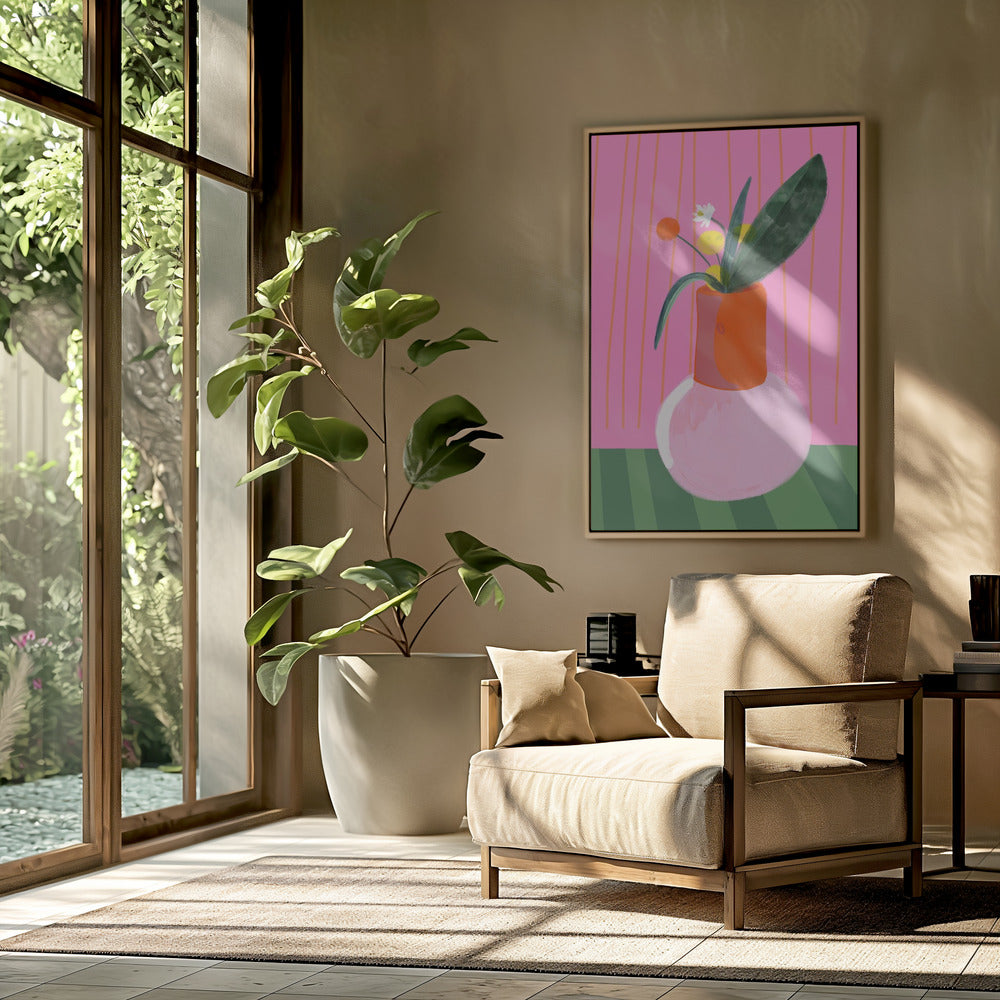 Vibrant Vase Display | Poster