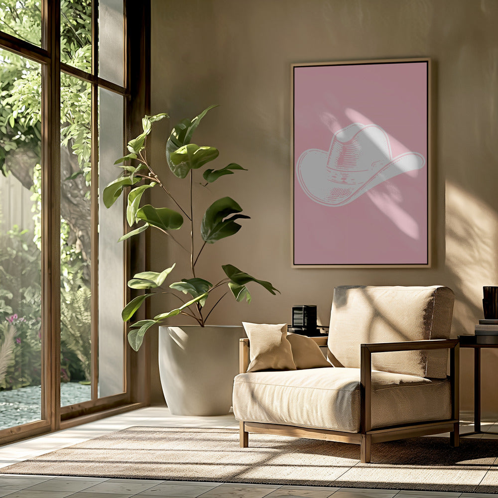 Rosa Cowboyhut | Poster