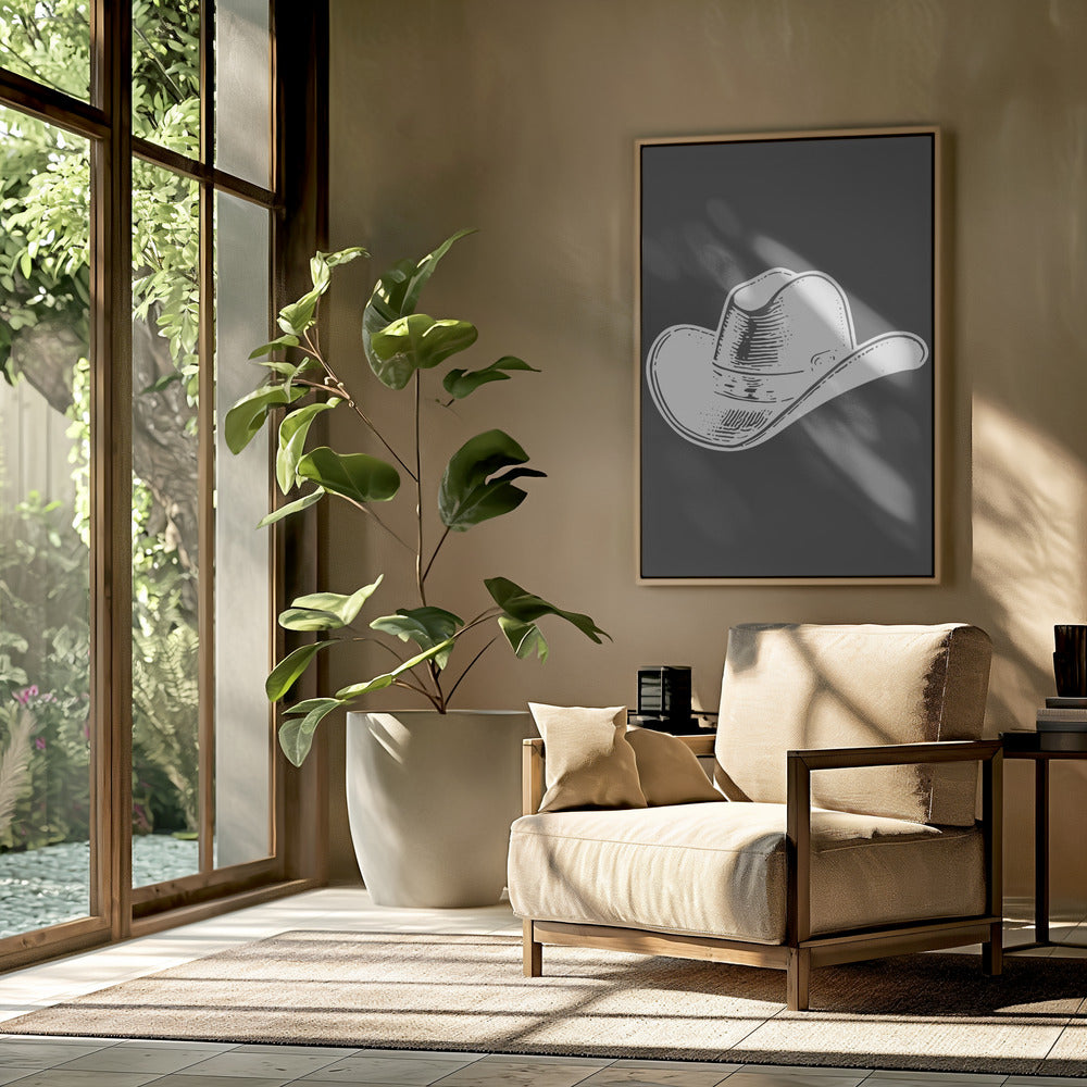 Schwarzer Cowboyhut | Poster