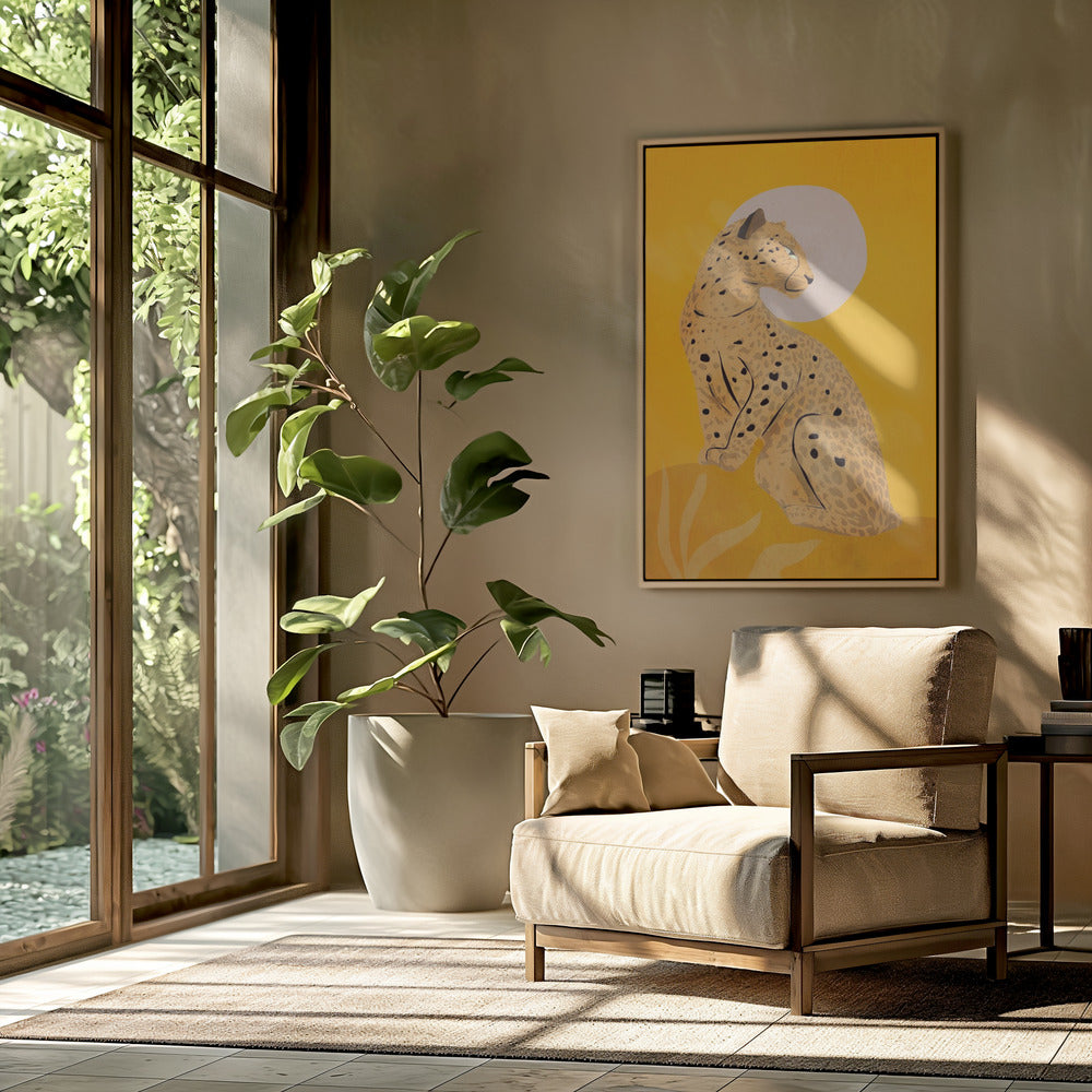 Golden Graceful Cheetah | Poster