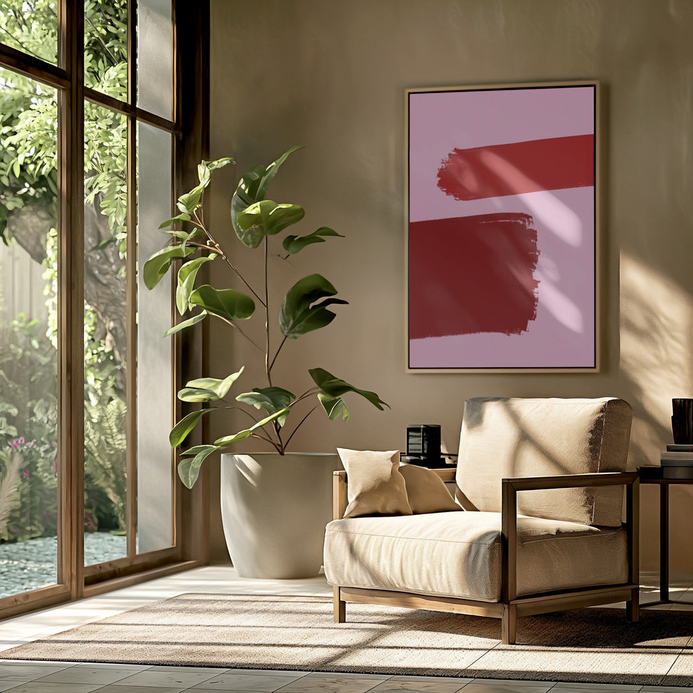 Crimson Strokes | Poster