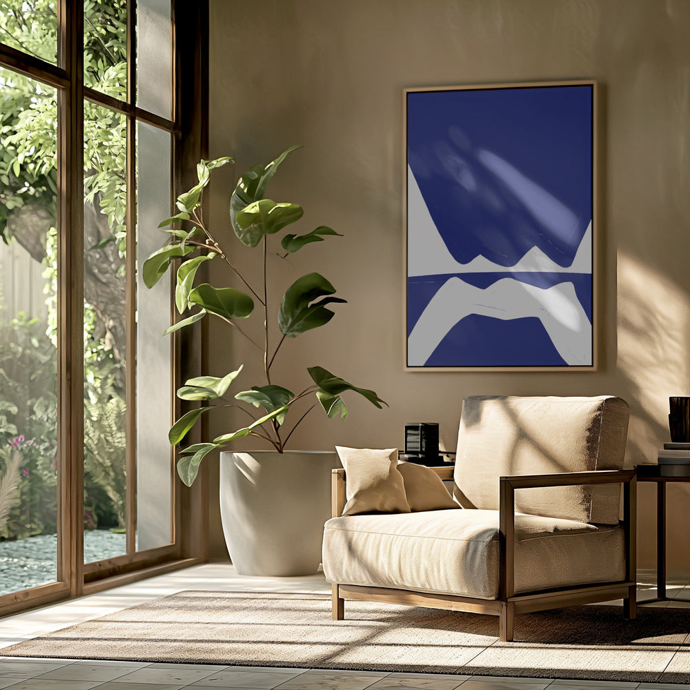 Blaue Wellen Harmonie | Poster
