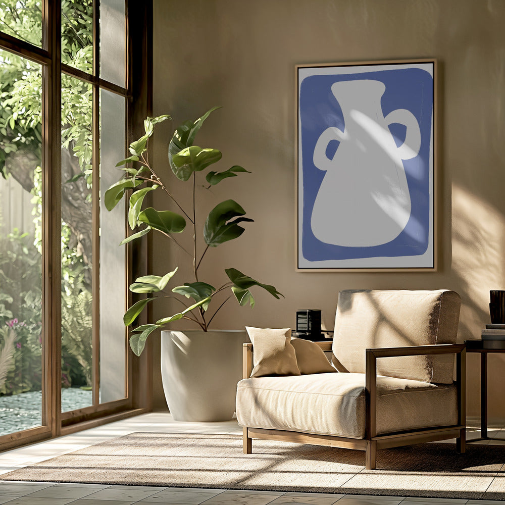 Vase mit zwei Henkeln | Poster