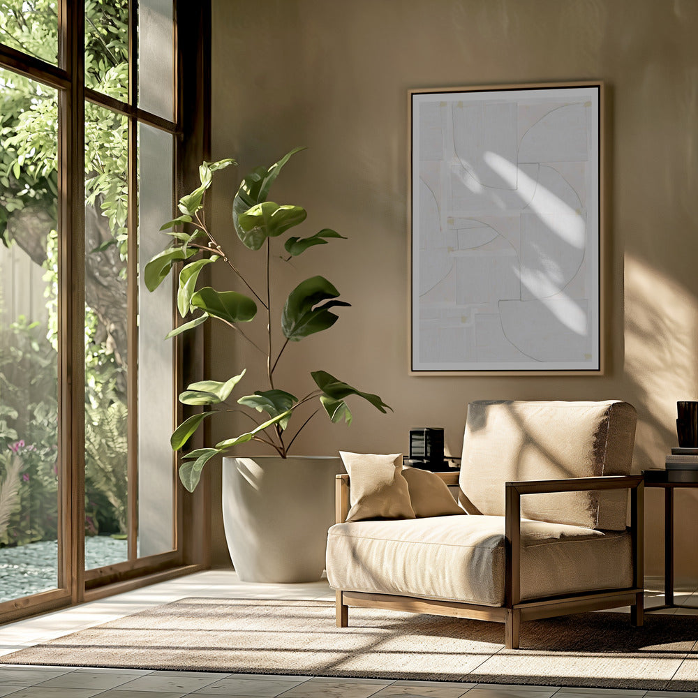 White Shapes | Poster