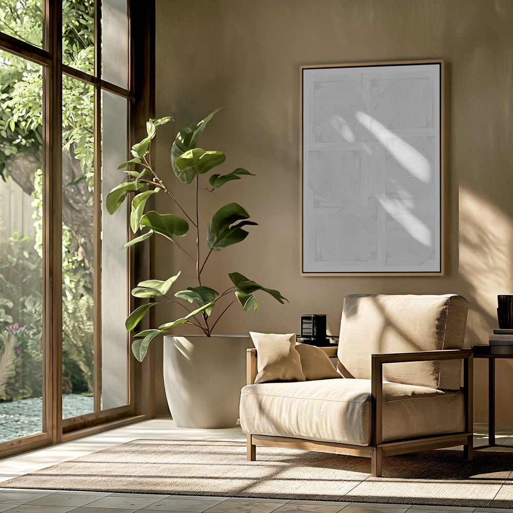 White Shapes | Poster